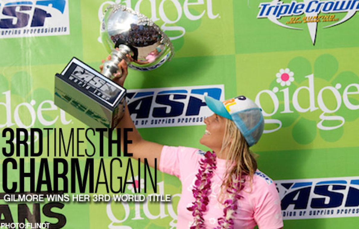 gilmore-champ-112809 Three Titles In Three Years on Tour