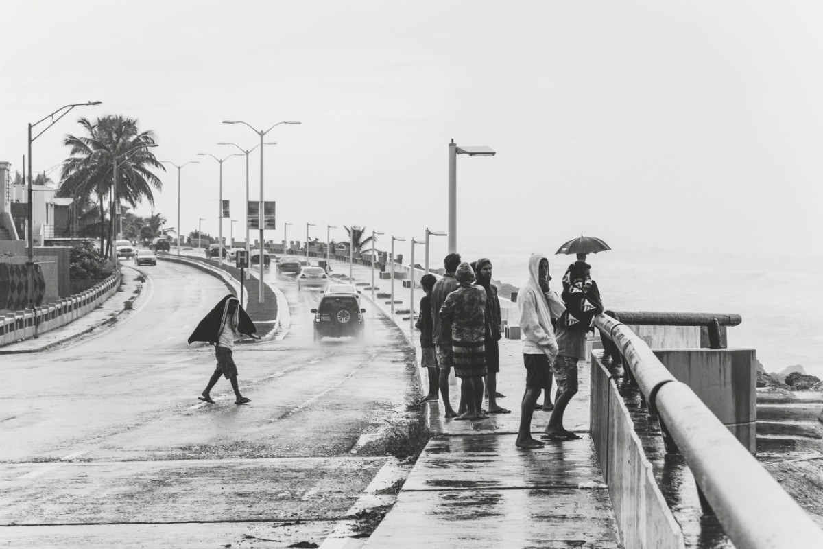 According to Otto Flores, over 100 surf spots dot the north shore of Puerto Rico. “The beauty of Puerto Rico is that we’re on an island with swells coming from every direction, and the wind helps us decide where we want to surf,” says Flores, pictured here among a group of bodyboarders and surfers checking the waves somewhere in Arecibo. “We can see swell and really dissect where it’s going and what it’s going to do.” Photo: Craig