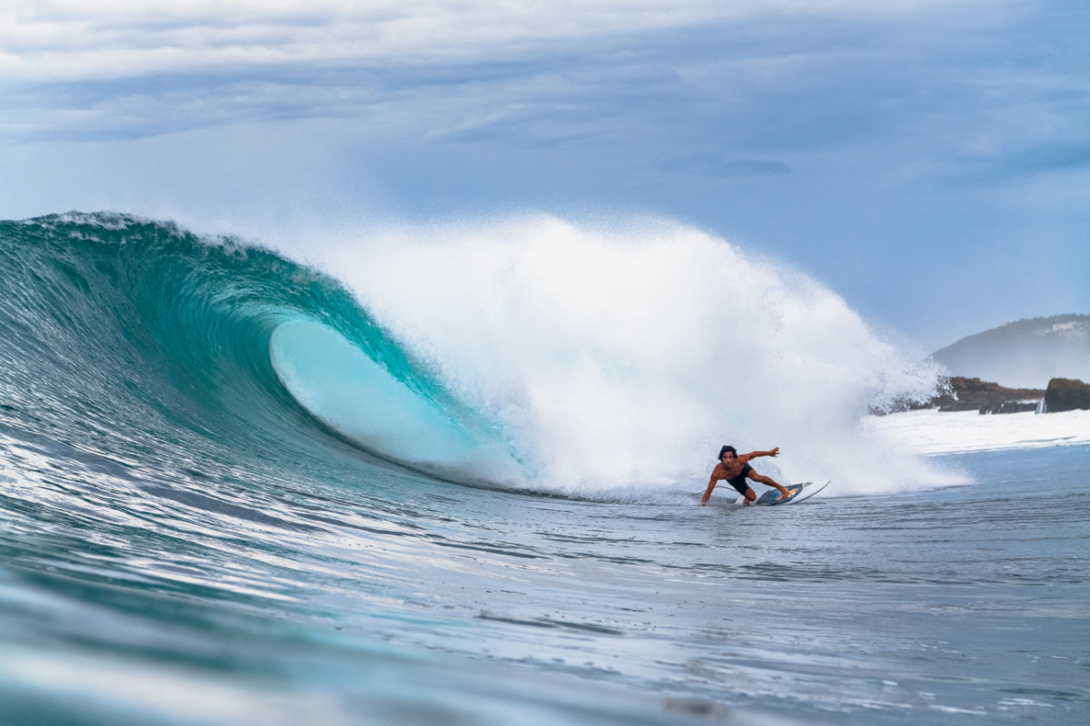 How the Puerto Rican government chooses to manage its economy and its coastlines will affect both current and future generations of surfers. Diaz, part of the new crew of local rippers, stylishly ready for what lies ahead. Photo: Chachi