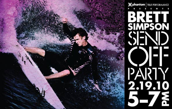 Brett Simpson Send-Off Party At Huntington Surf & Sport - Surfer