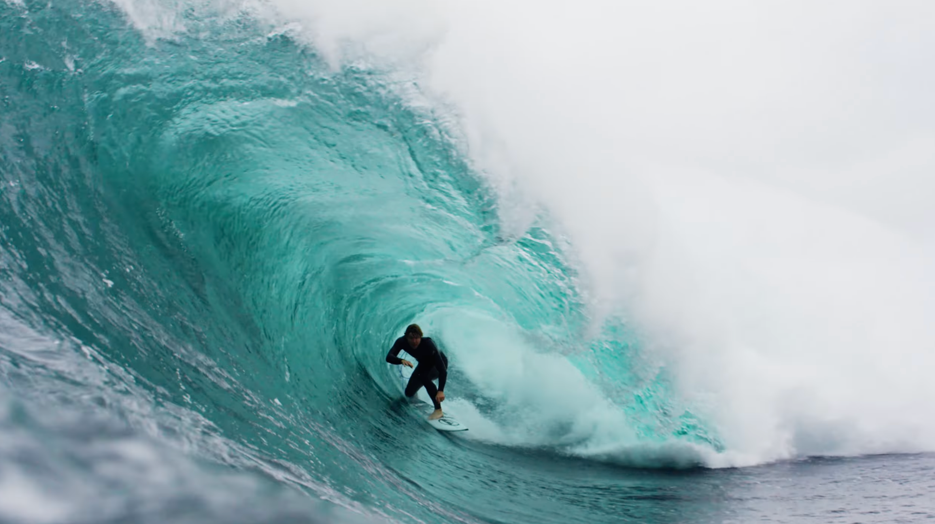 Australian surfer Kael Walsh pulls into tube