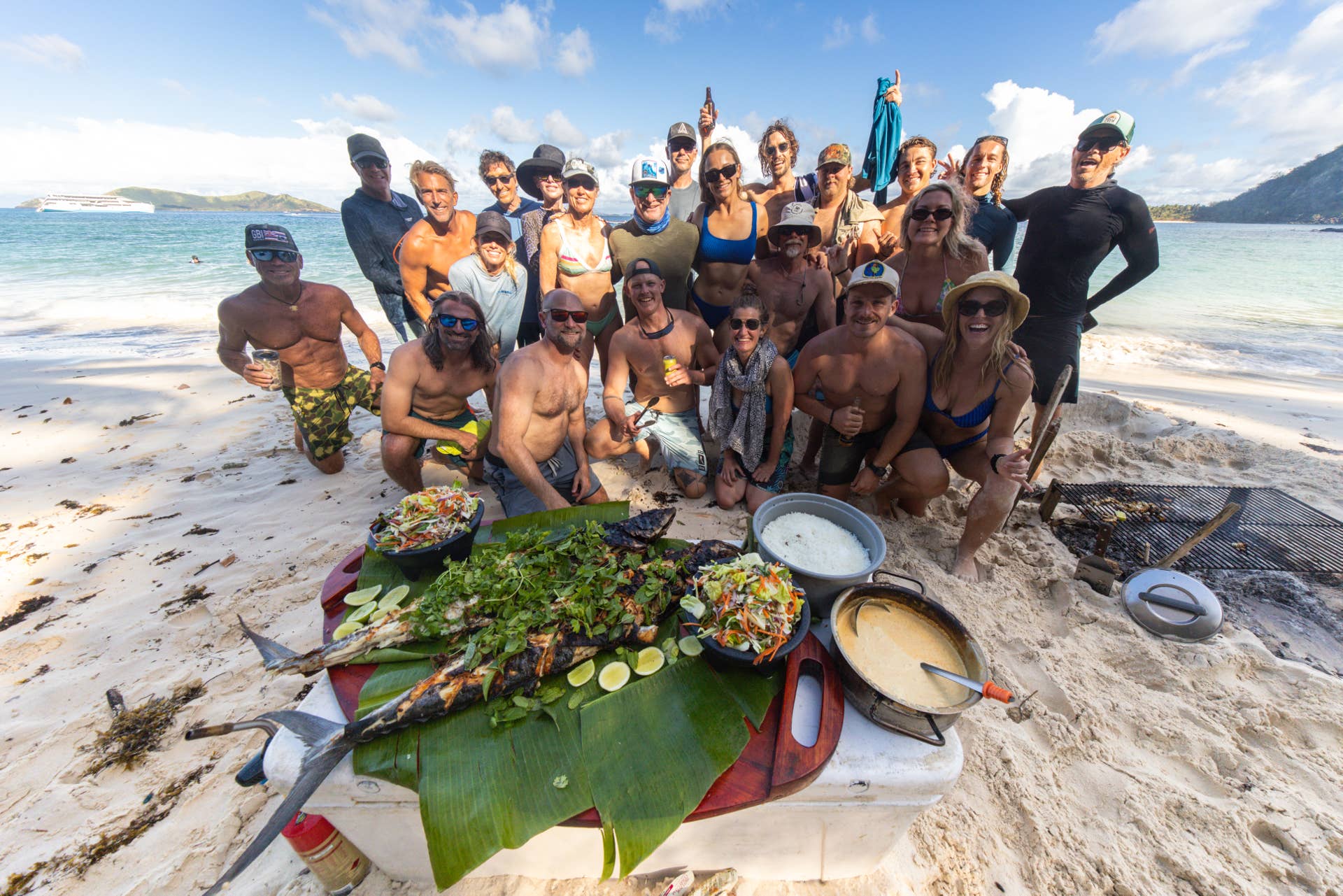 Fine dining on a deserted island
