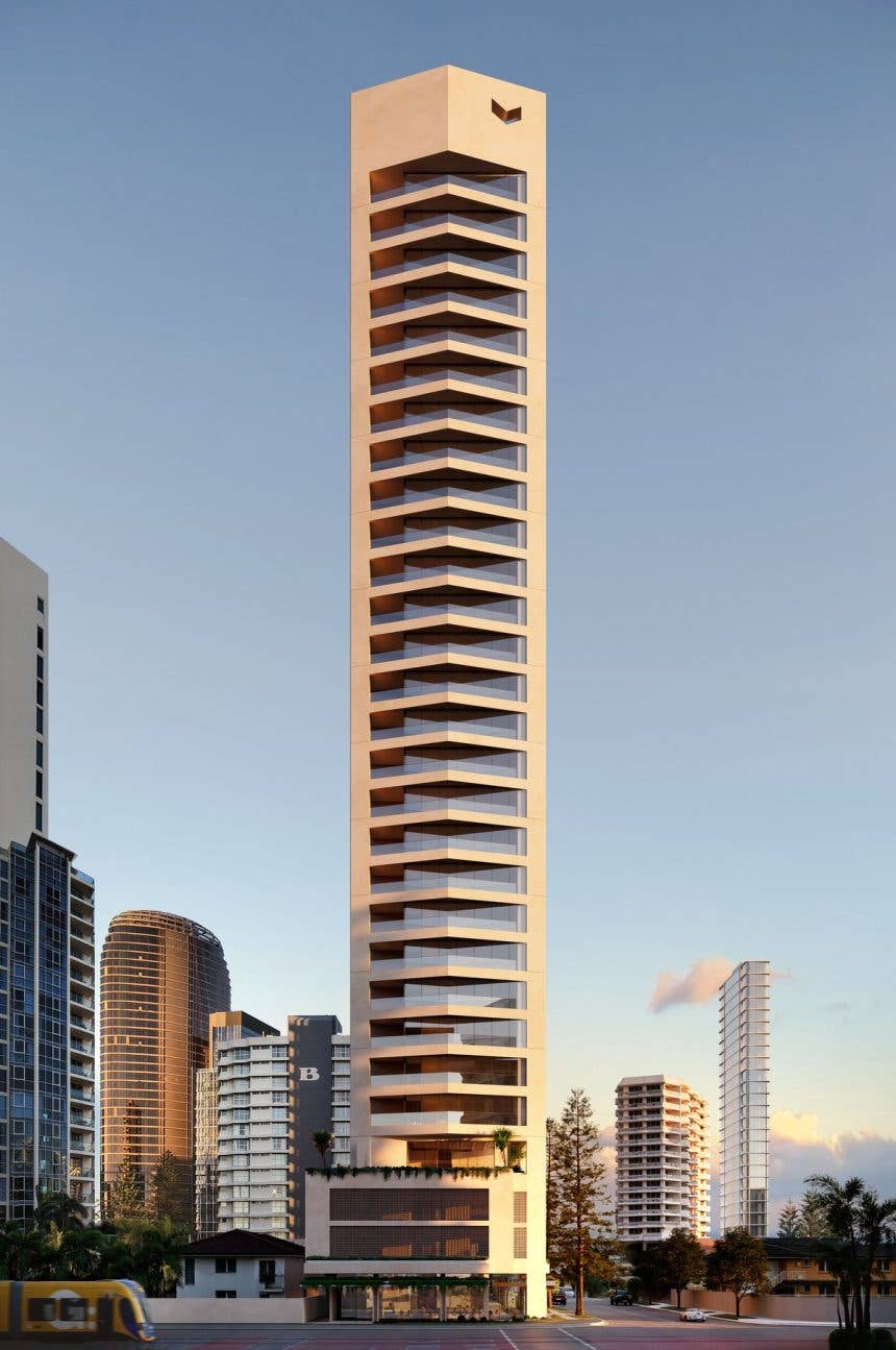 Surfboard-Shaped Luxury Residential Tower Launches on the Gold Coast - News Directory 3