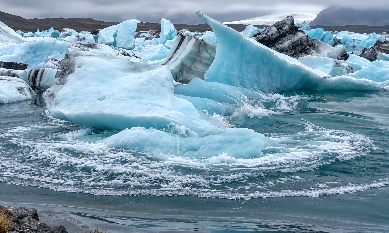 Giant Iceland Iceberg Flips and Hurls a Mini Tsunami at Shore (Video)