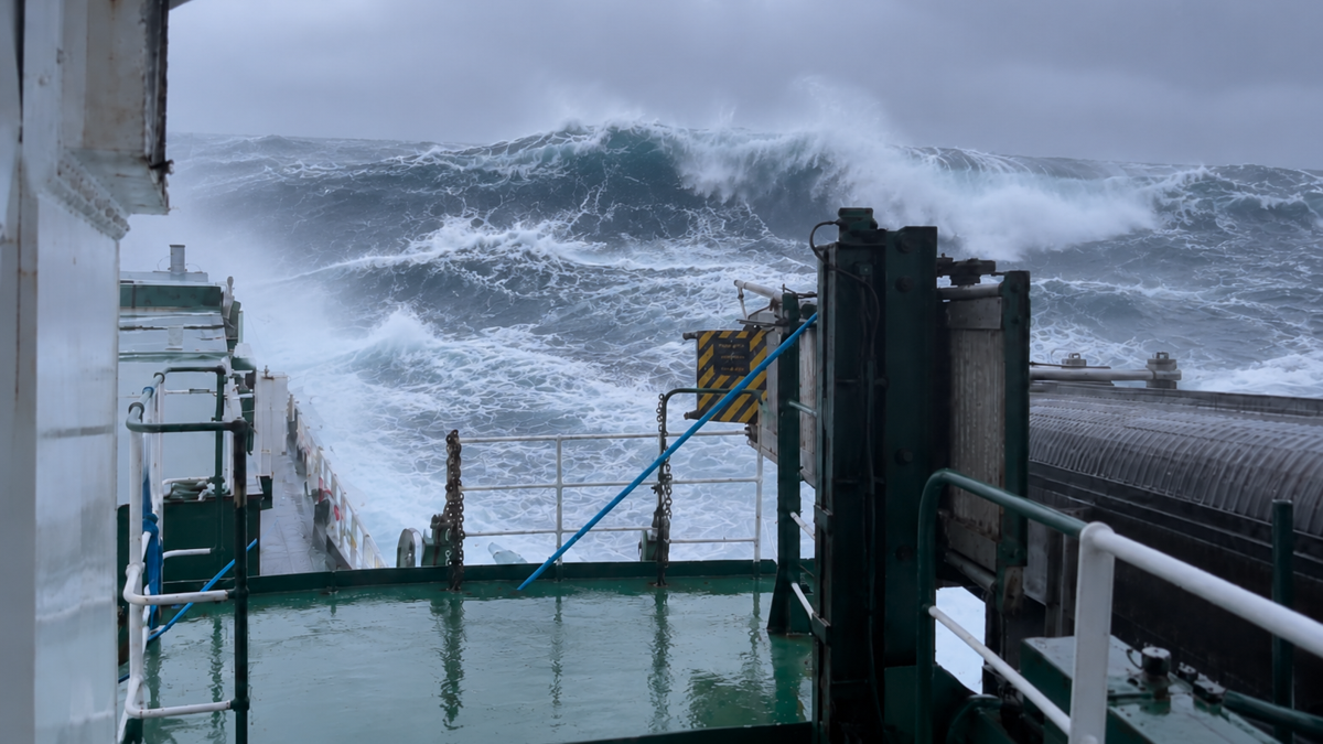 Terrifying 40-Foot Rogue Wave Slams Headfirst Into Giant Cruise Ship (Video)