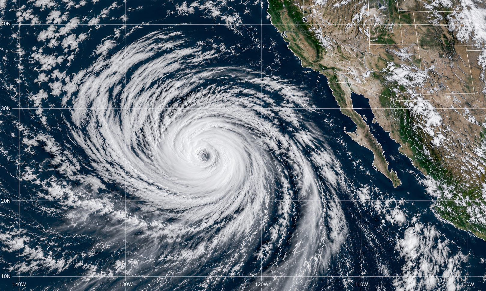 Hurricane Rachel Whips Around and Charges Toward Southern California (Video)