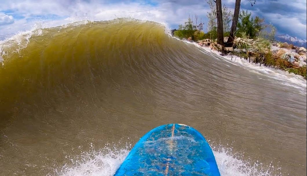 Utah’s ‘Lone Surfer’ Hunts Wind Swell on Tiny Lakes and the Video Actually Delivers