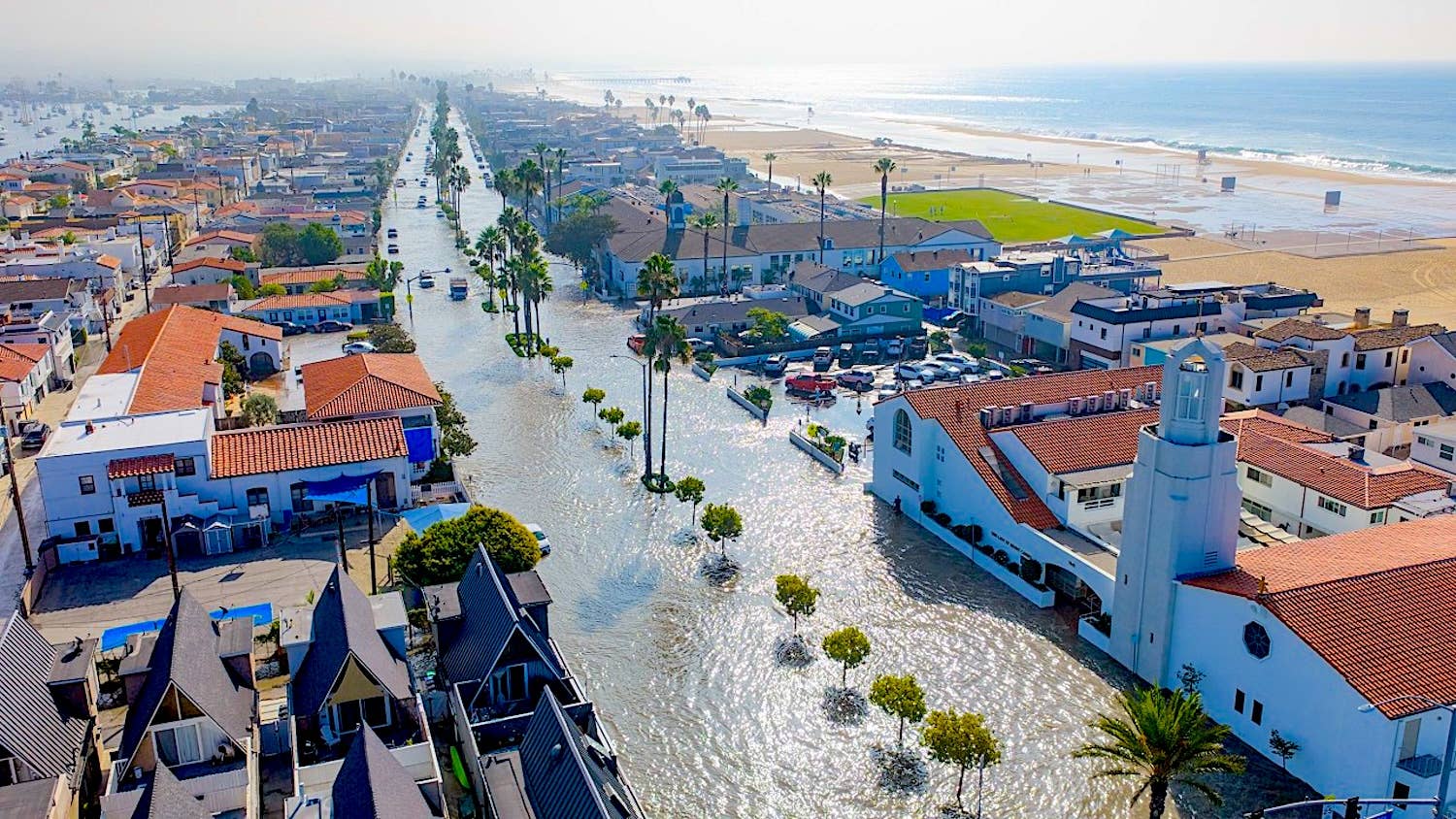 Hurricane Rachel Obliterates 20-Foot Berms in Newport Beach - Surfer