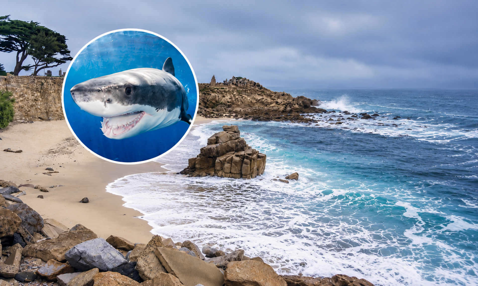 16ft Great White Spotted Near CA Beach Where Woman Was Killed 