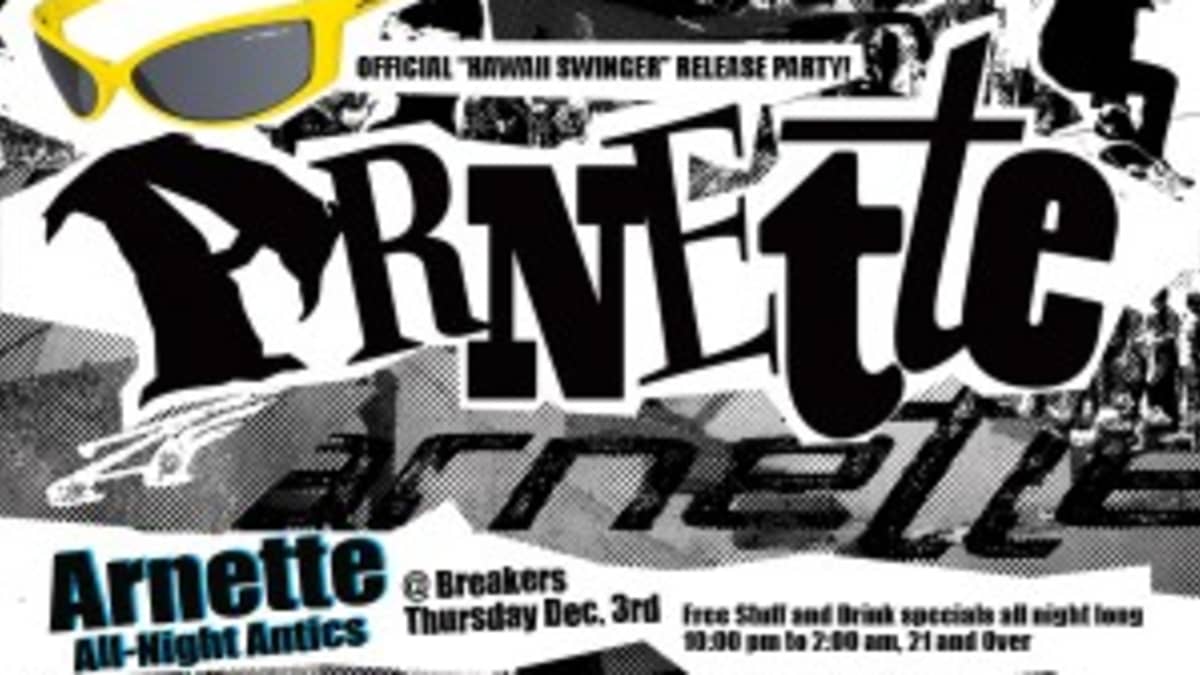 Arnette Hawaii Swinger Release Party Thursday Night (123) at Breakers in  Haleiwa - Surfer