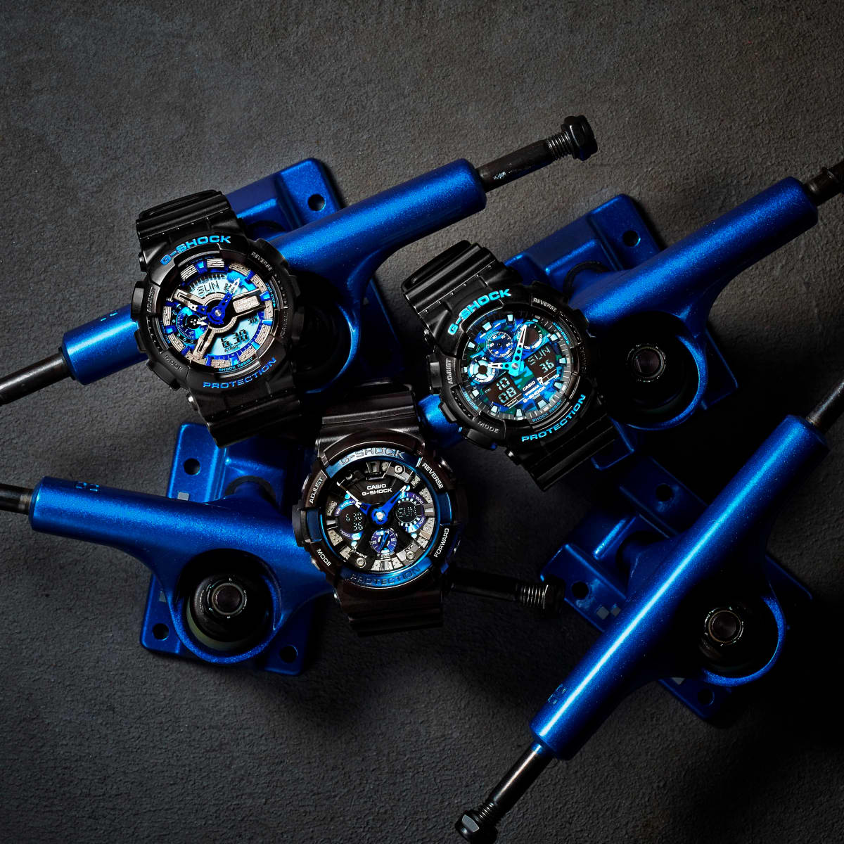 G shock discount dark blue