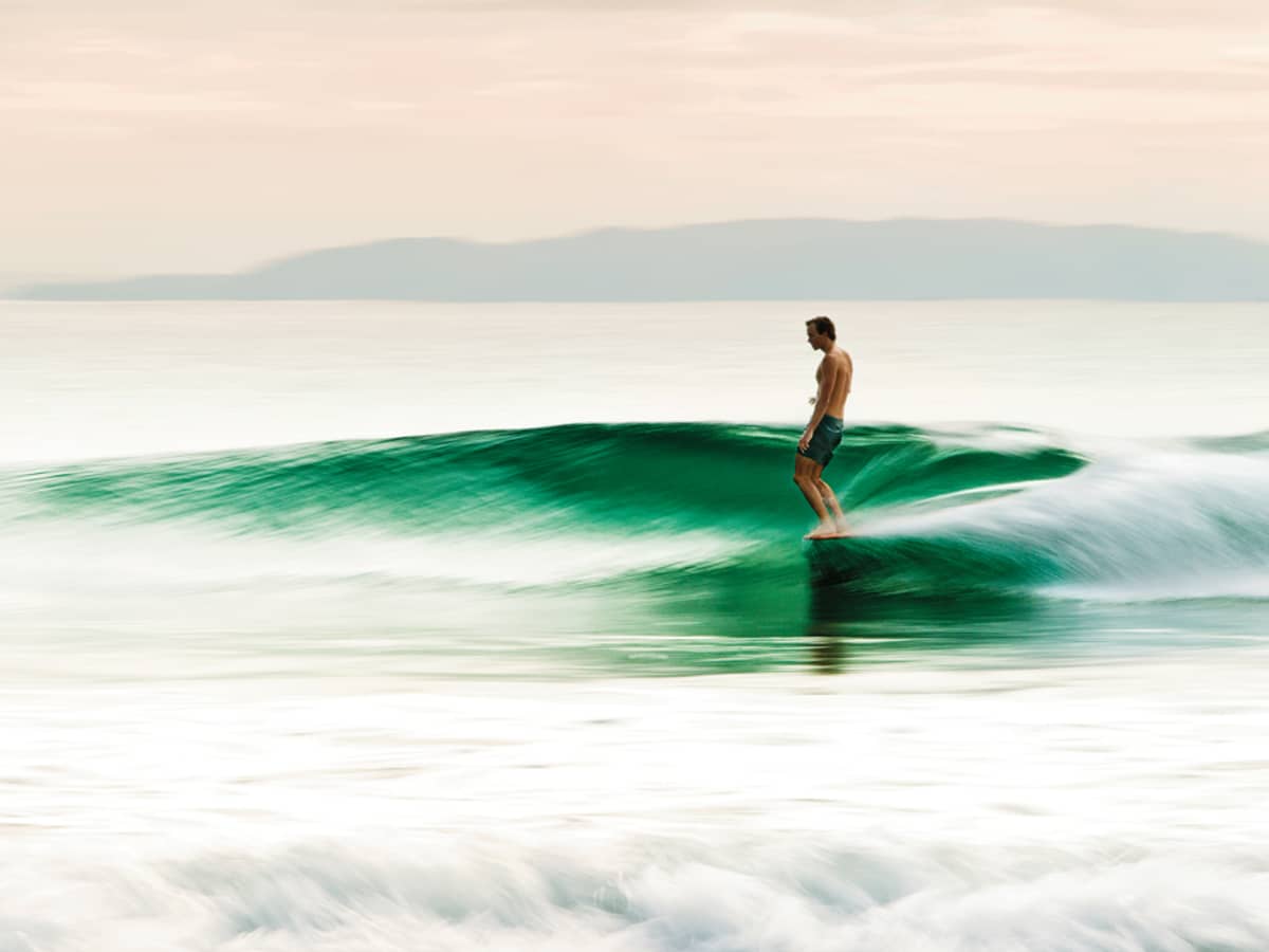 Longboarding shop big waves