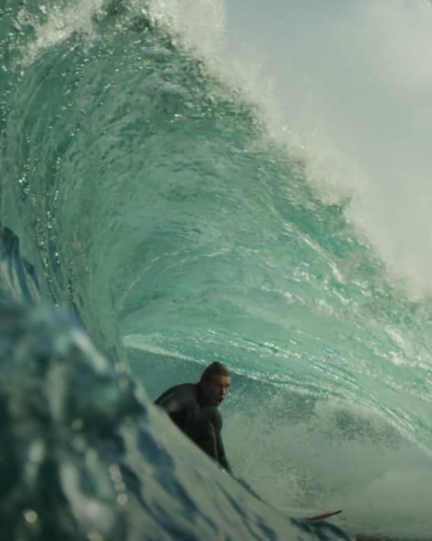 Long Beach gets rare waves with mega swell — and they glowed at