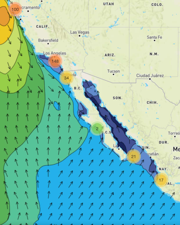 Hilary Approaching Swell Window To Send Large Surf To SoCal - Surfer  Forecast