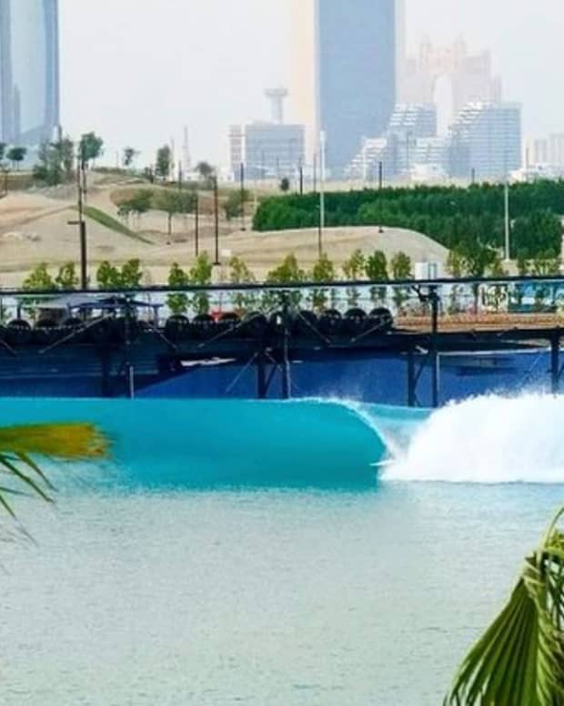 Watch World Champ Filipe Toledo Surf Kelly Slater's Amazing Abu Dhabi