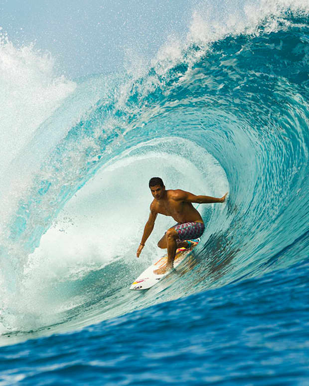 Getting barreled store surfing