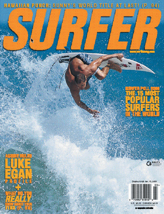 2001年SURFER OF THE YEAR 盾
