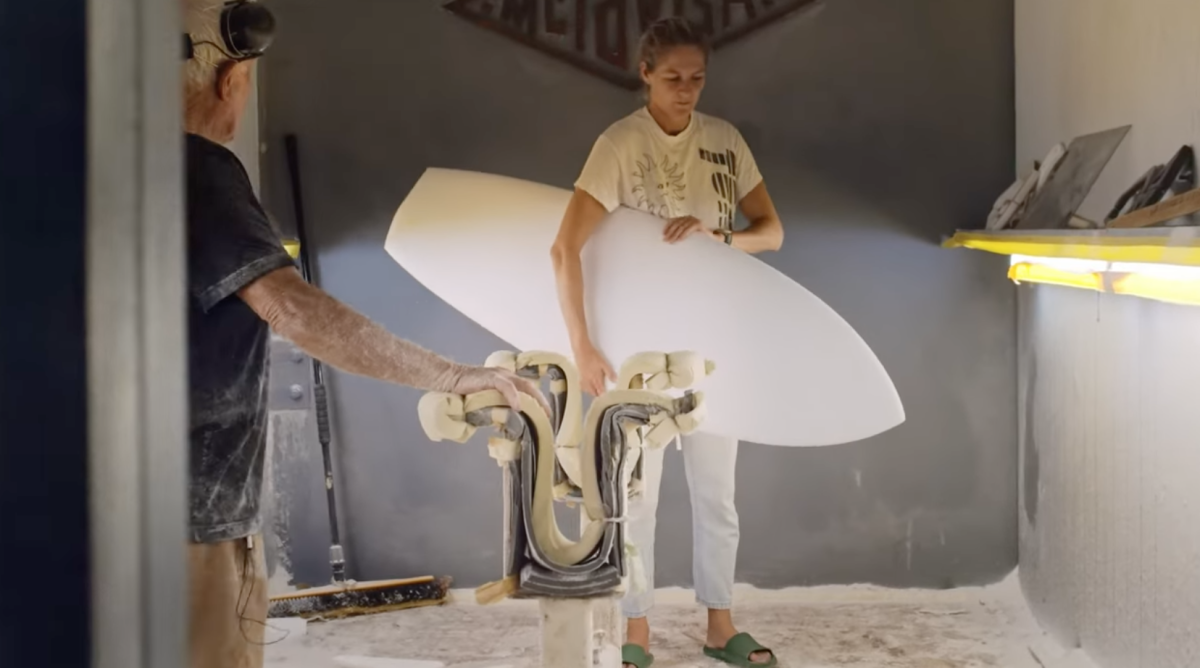 Stephanie Gilmore Rips A Custom Single Fin Asym From Bob McTavish