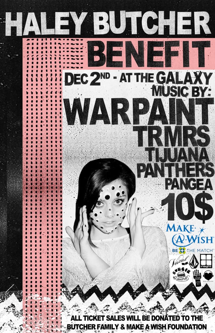 Haley Butcher Benefit with Warpaint Surfer
