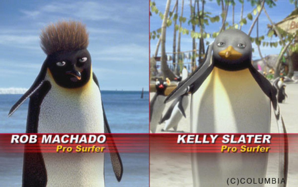 SURF'S UP Penguins March Into Barrels at Premiere Surfer