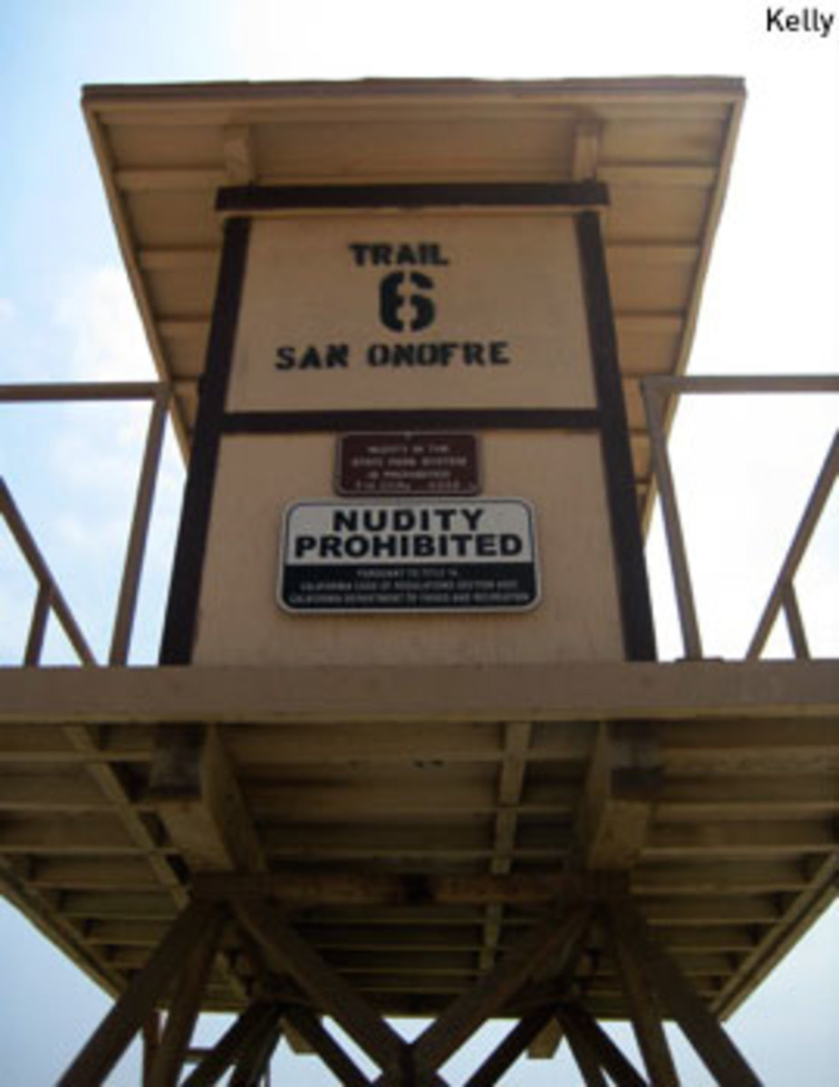 SAN ONOFRE STATE PARK CRACKS DOWN ON NUDE BEACH Trail 6 will no longer permit Nudies after Labor Day. pic