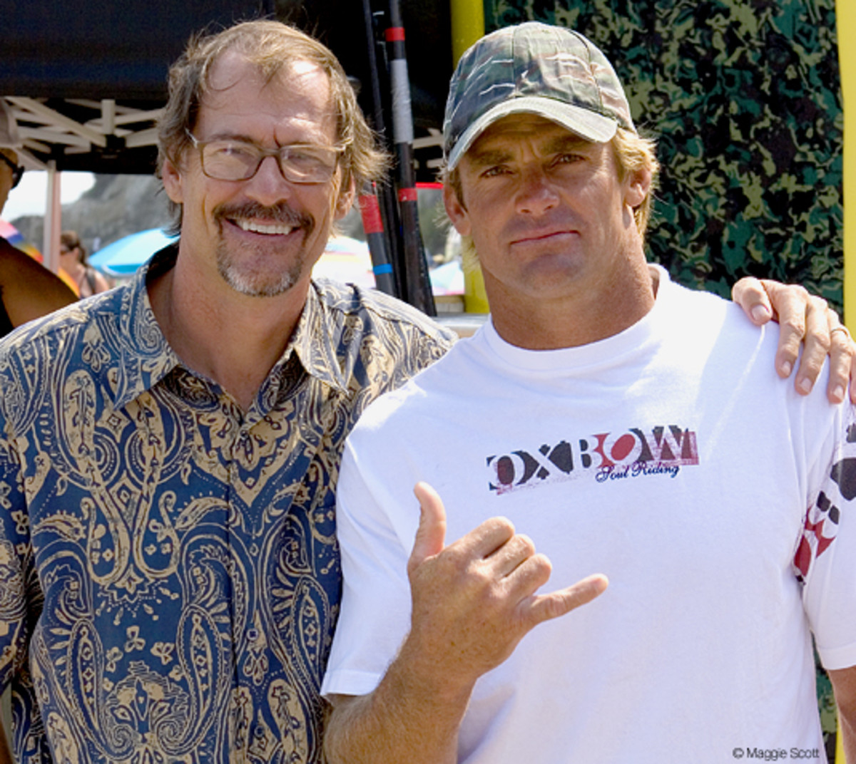 Laird Hamilton And Dave Kalama Paddle and Pedal For Autism Surfer