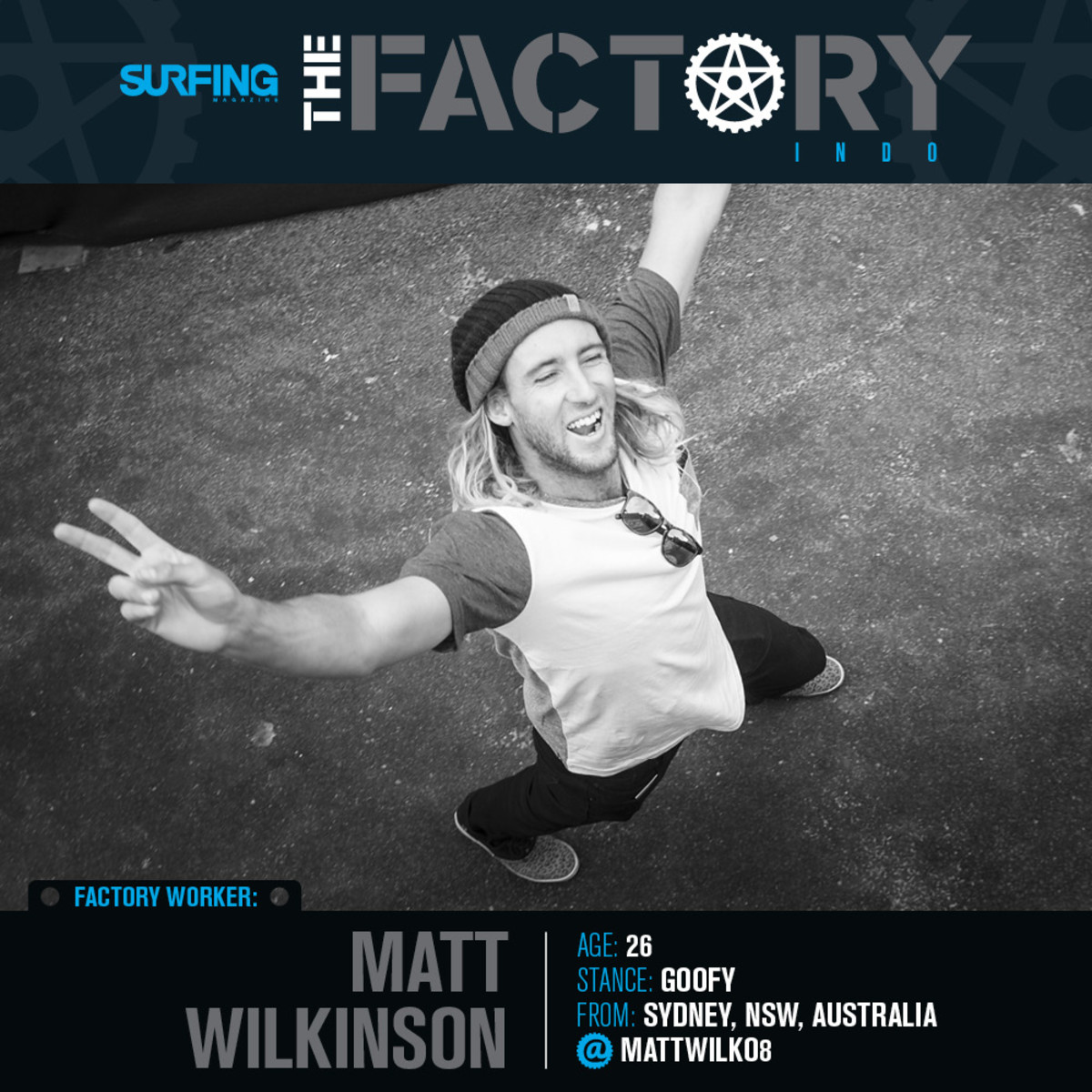 Factory Surfer Matt Wilkinson Surfer