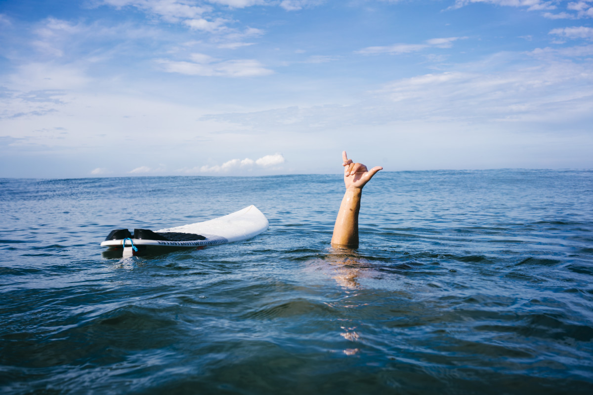 Shaka Set To State Symbol of Hawaii Surfer