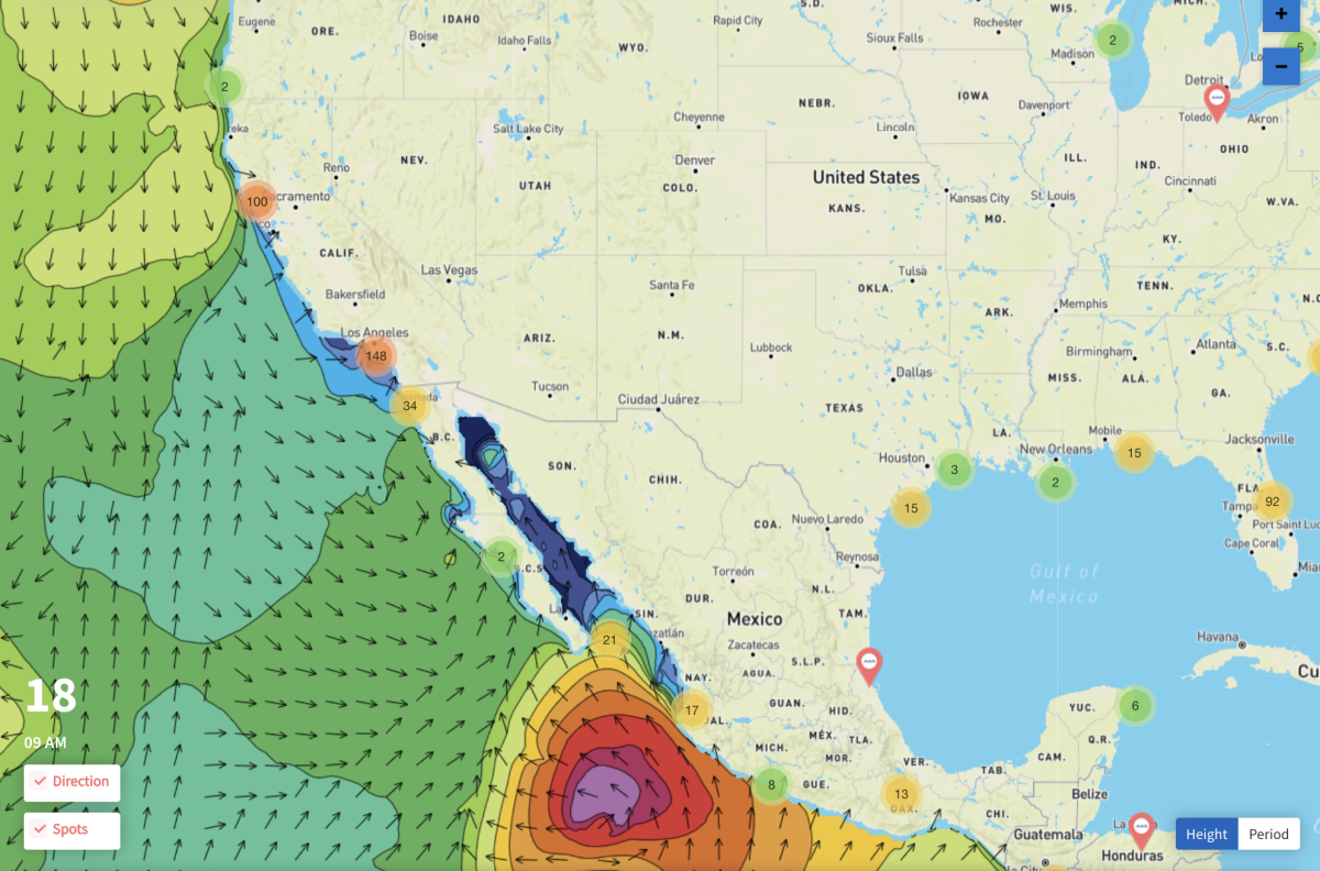 Hilary Approaching Swell Window To Send Large Surf To SoCal - Surfer  Forecast