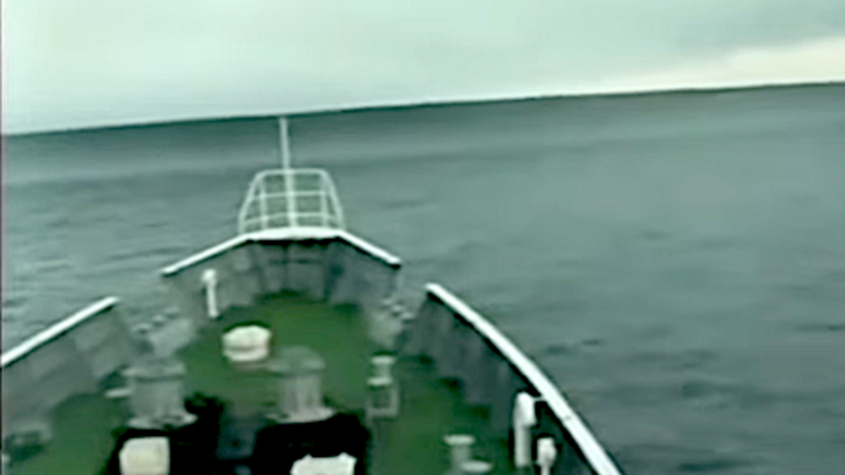Tsunami from 2011 Japan Earthquake Rocks Coast Guard Ship (Video