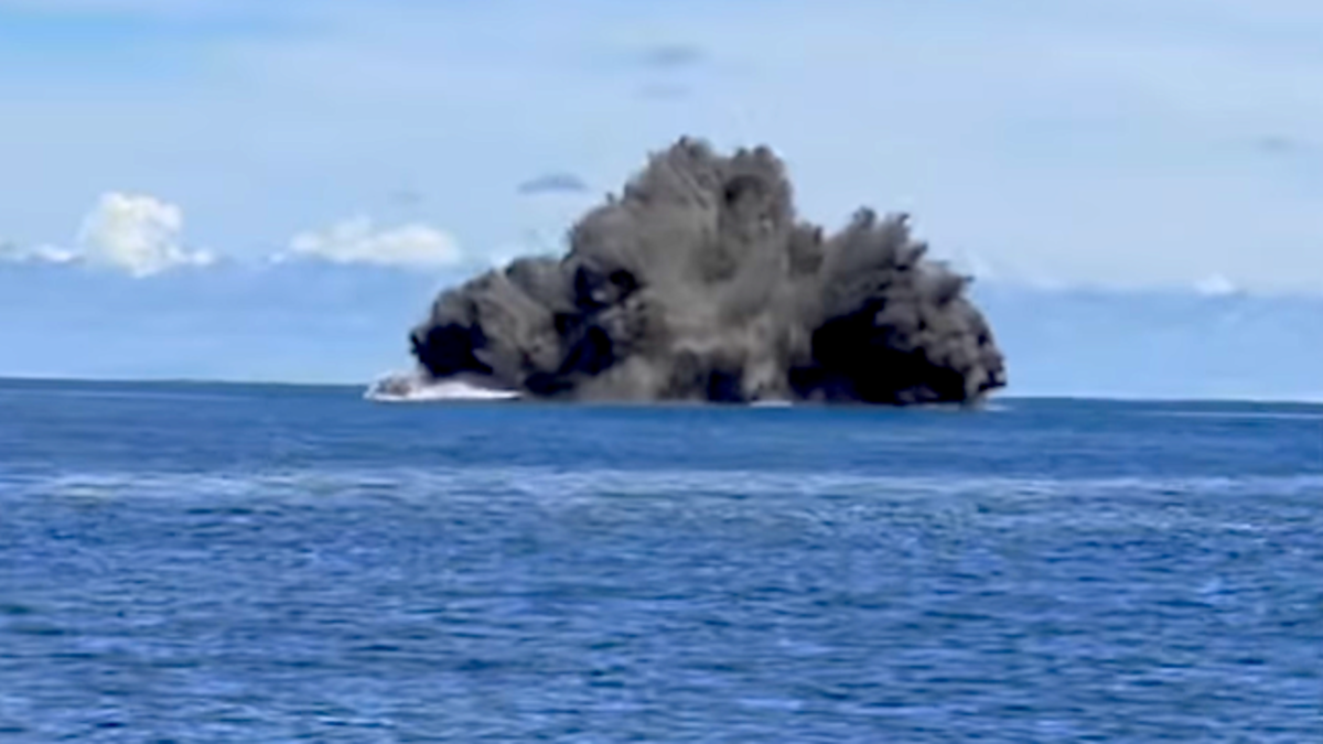 Undersea Volcano Explodes in Rare Footage from Pacific Ocean