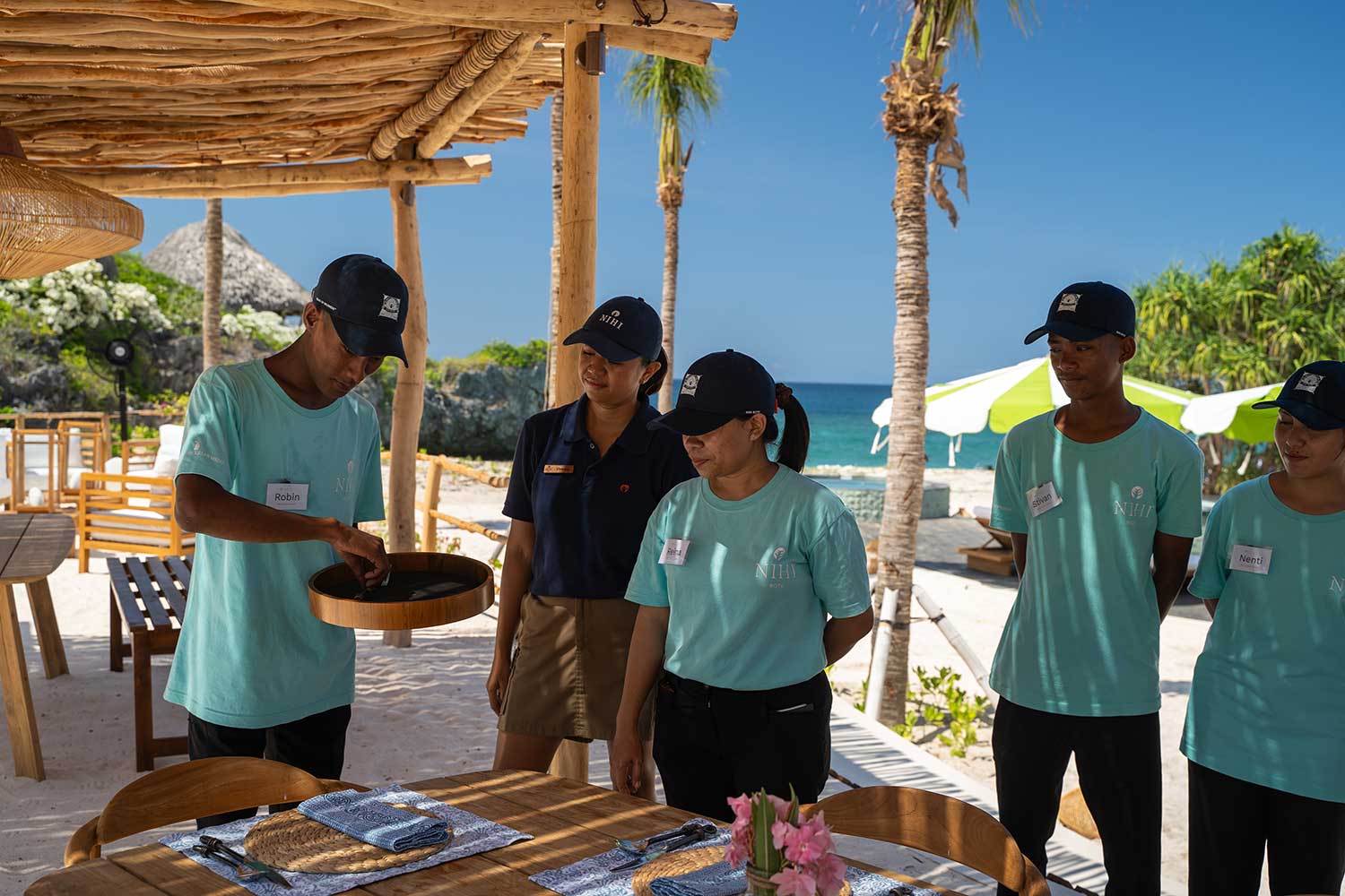 At the NIHI Rote Hospitality Academy, young Rotanese locals gain hands-on training in hospitality, culinary arts, and sustainability practices, preparing them for broader career opportunities around the world.