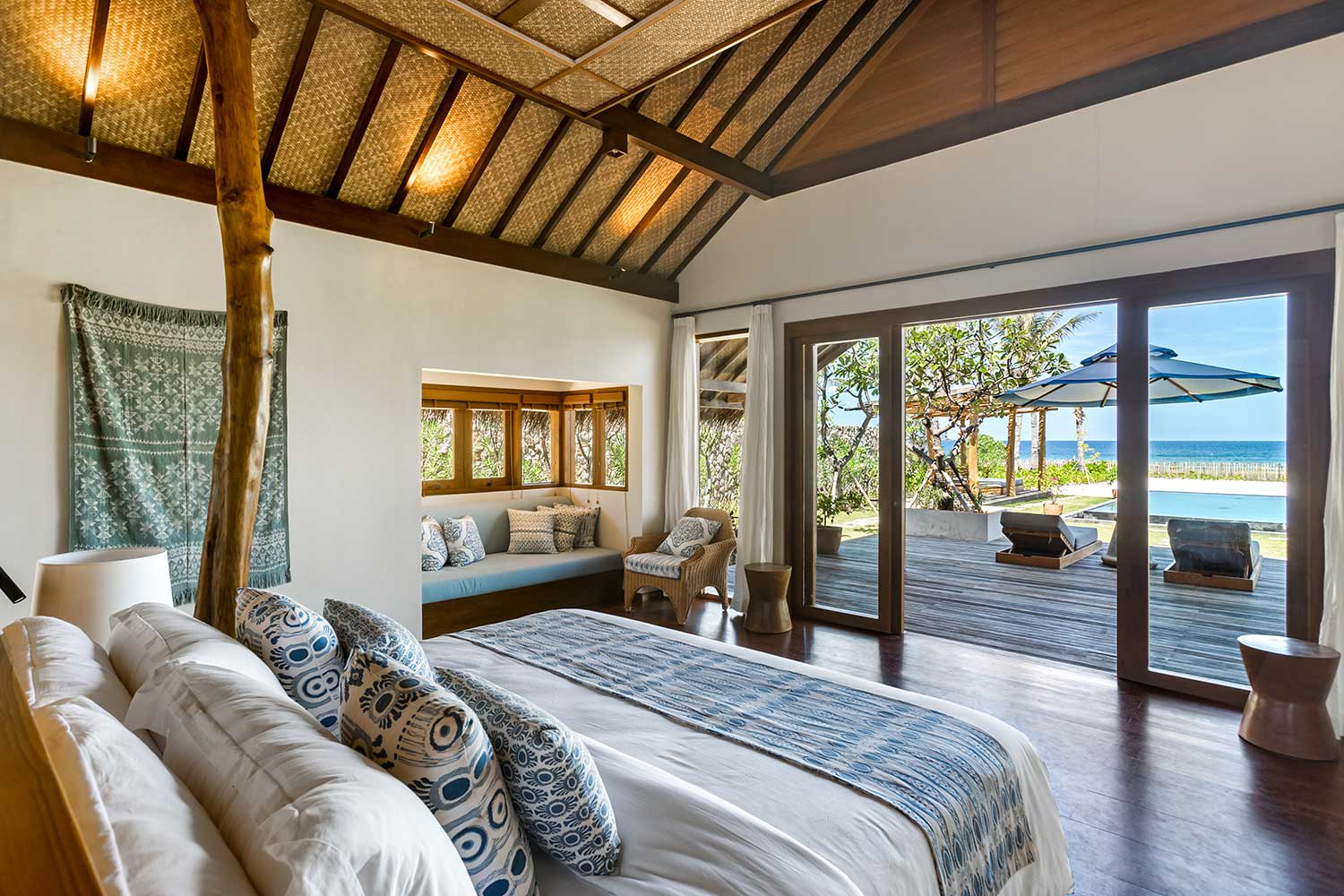 Inside looking out from one of NIHI Rote's luxury villas.