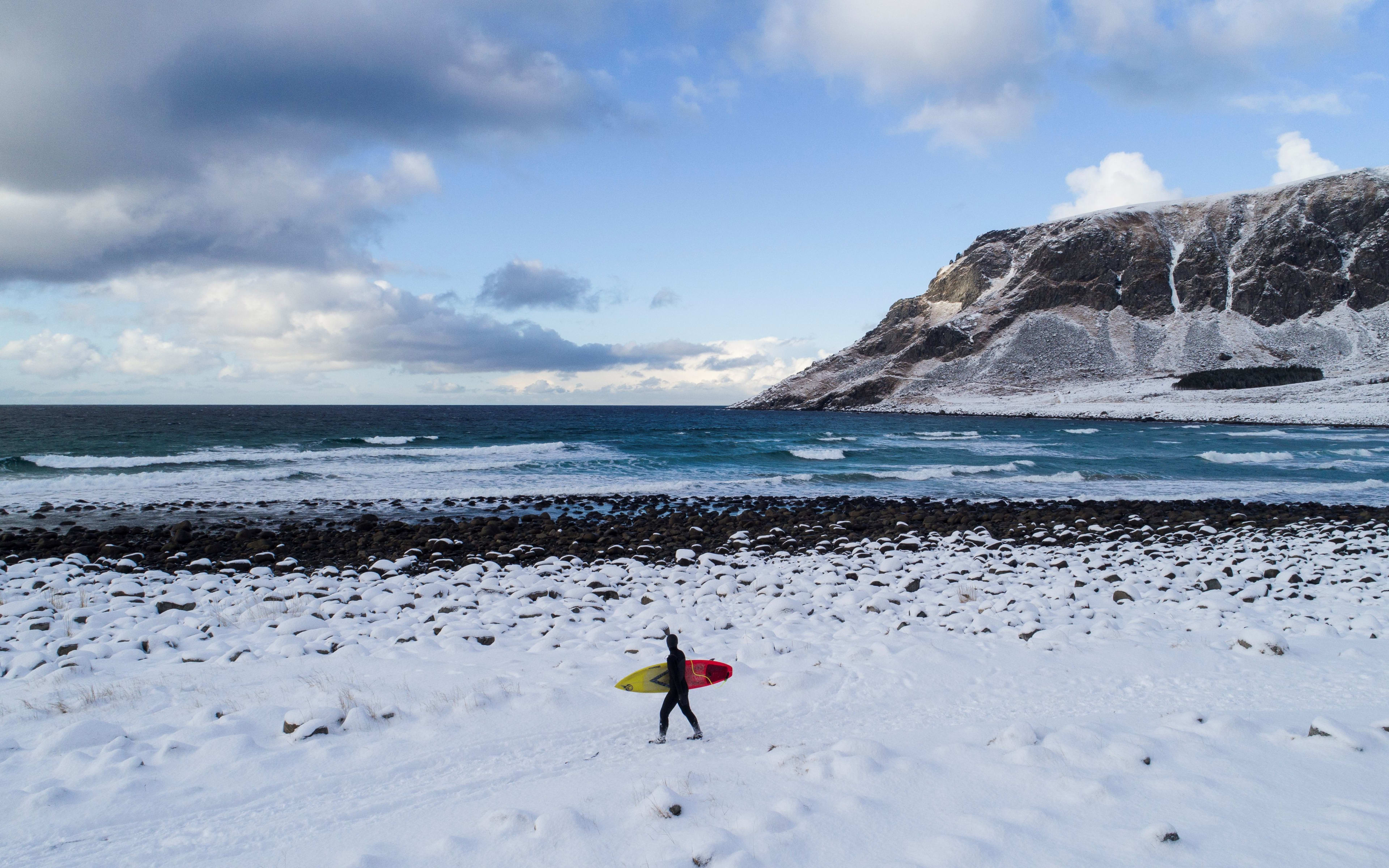 Winter surfing gear on sale