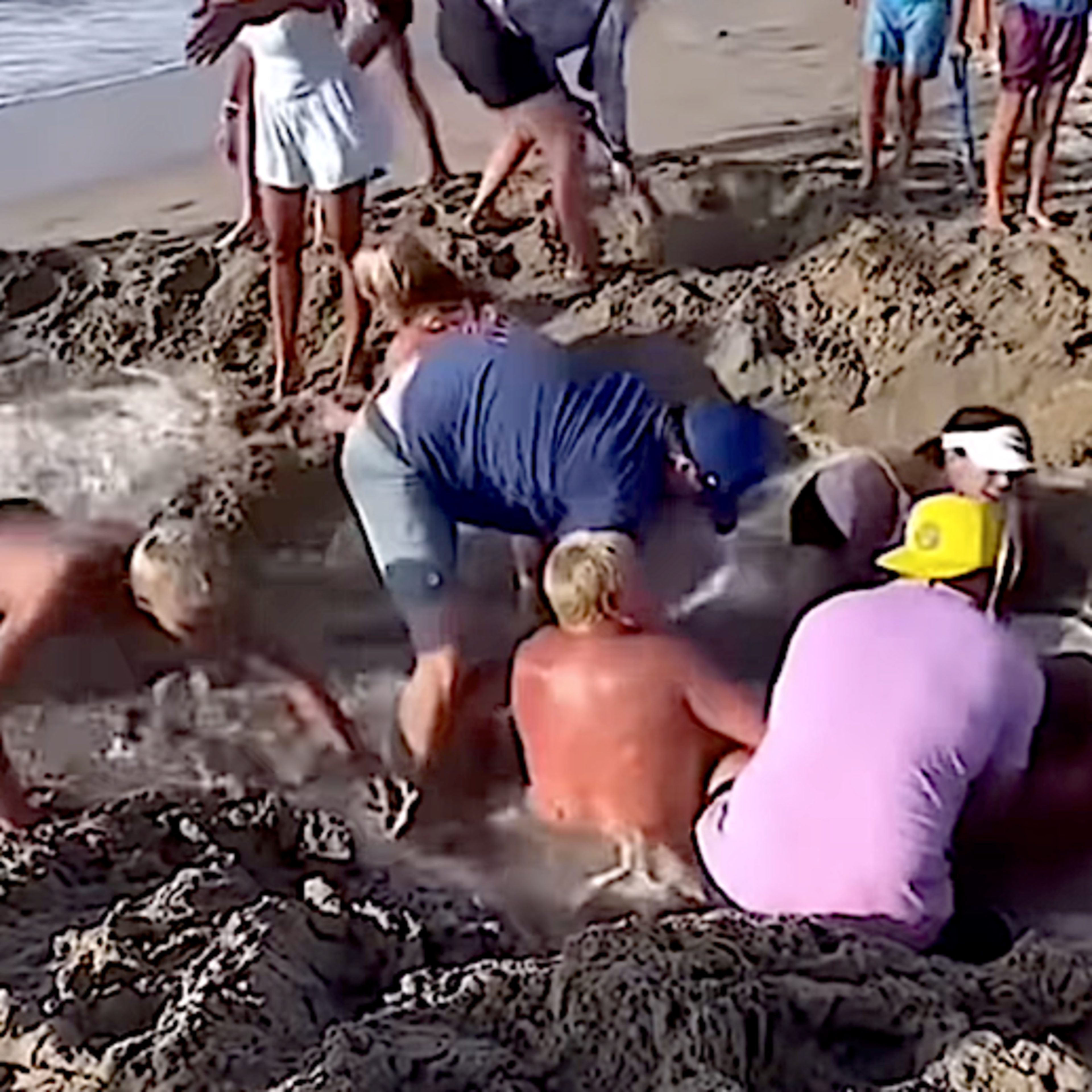 Teens 'Buried Alive' in Newport Beach Sand Hole (Video)