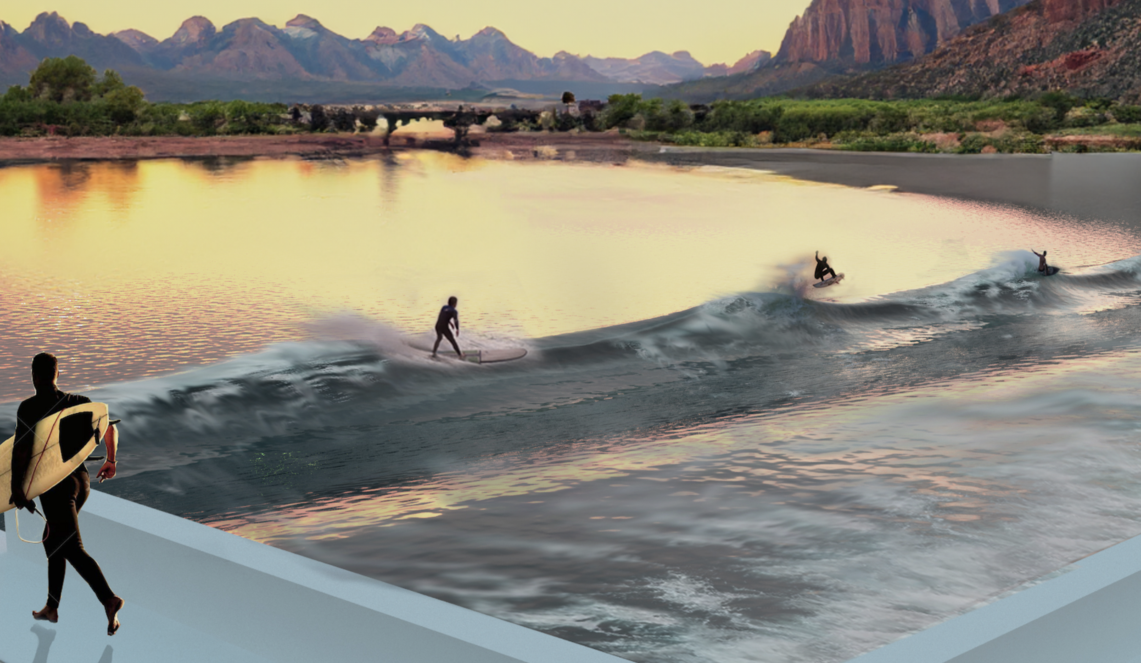 Man made surf wave 2025