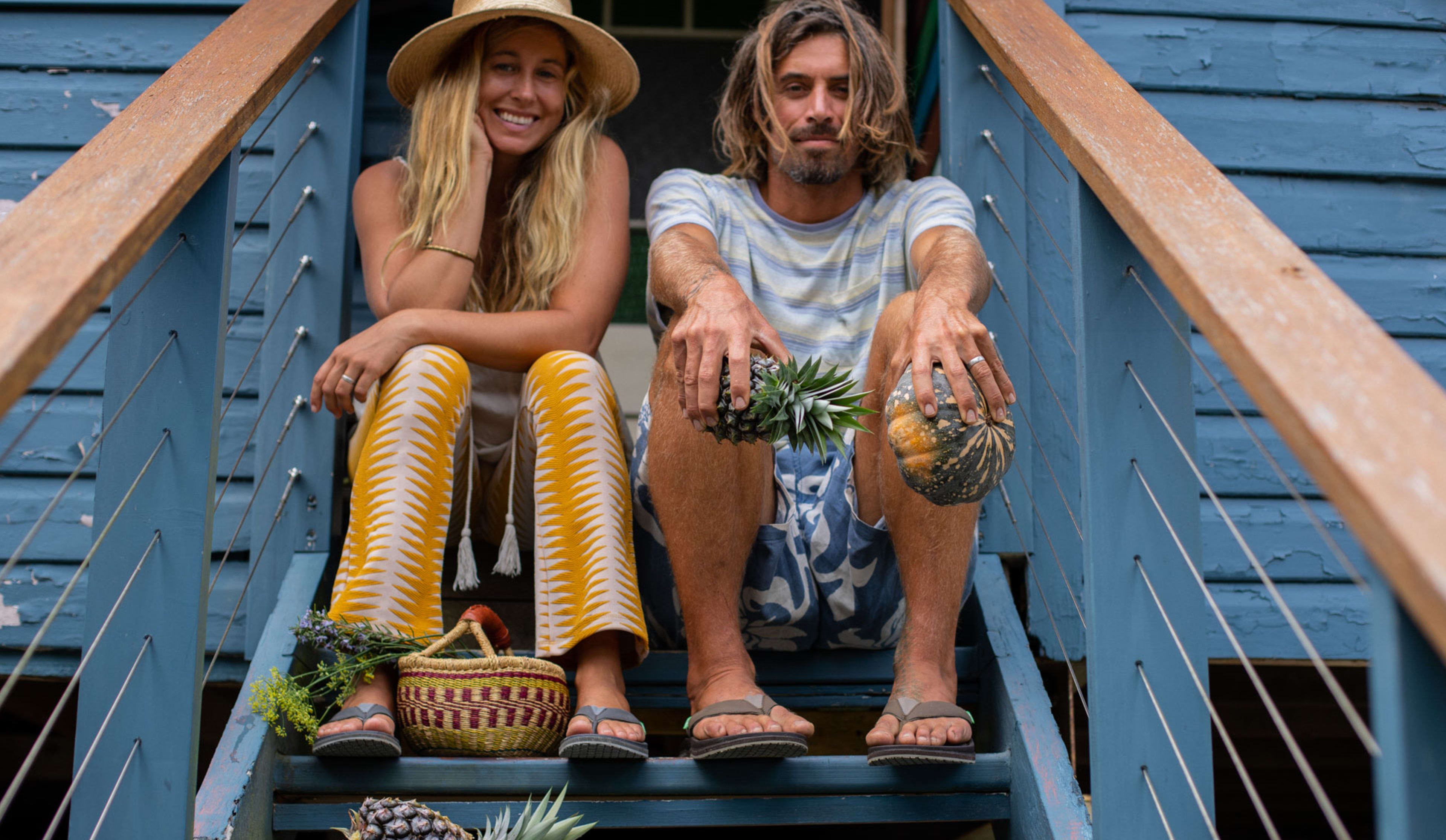 In Byron Bay Surfers Lauren Hill and Dave Rastovich Live off the Land