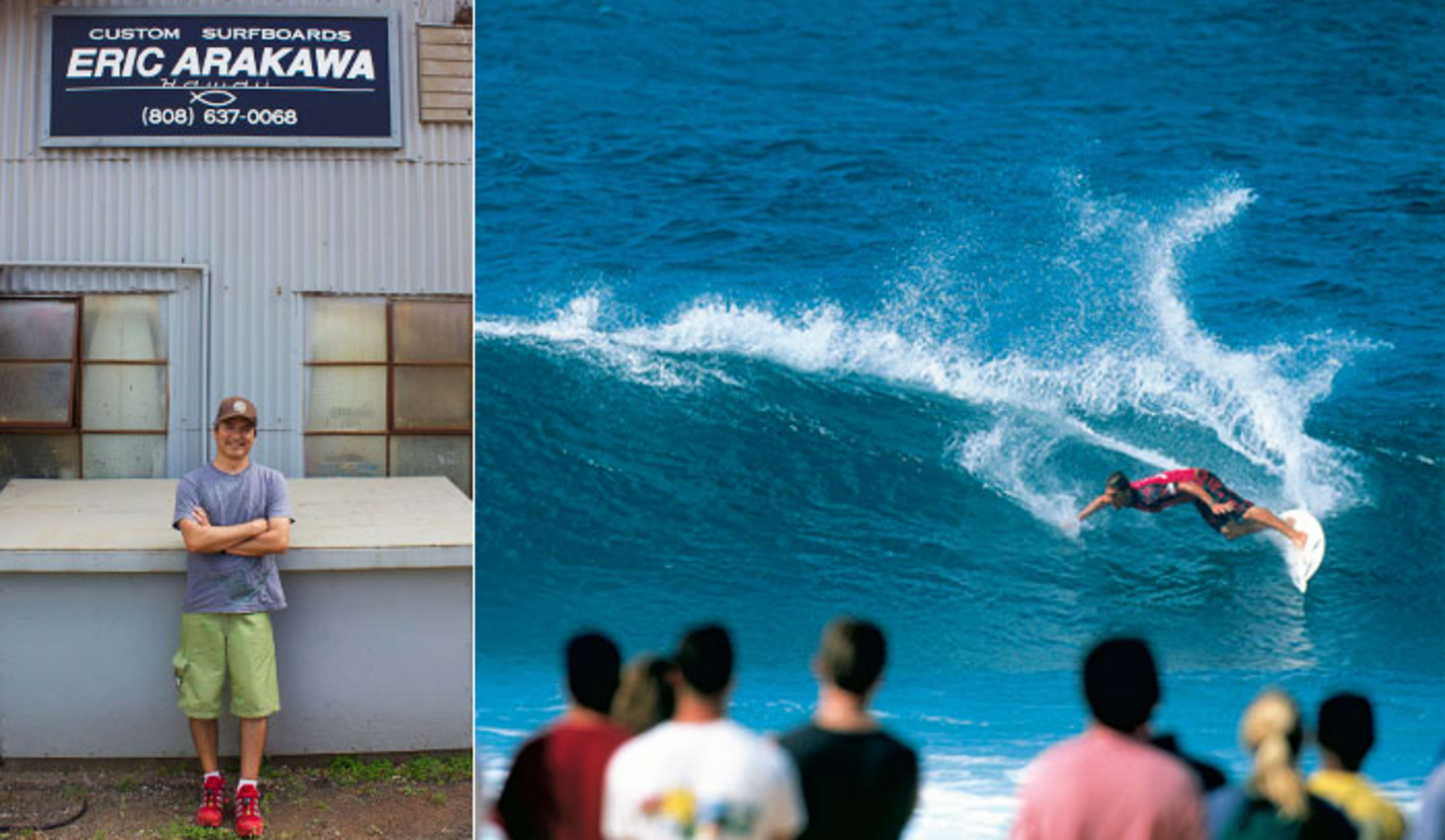 World Champion Andy Irons personal surfboard by Eric Arakawa
