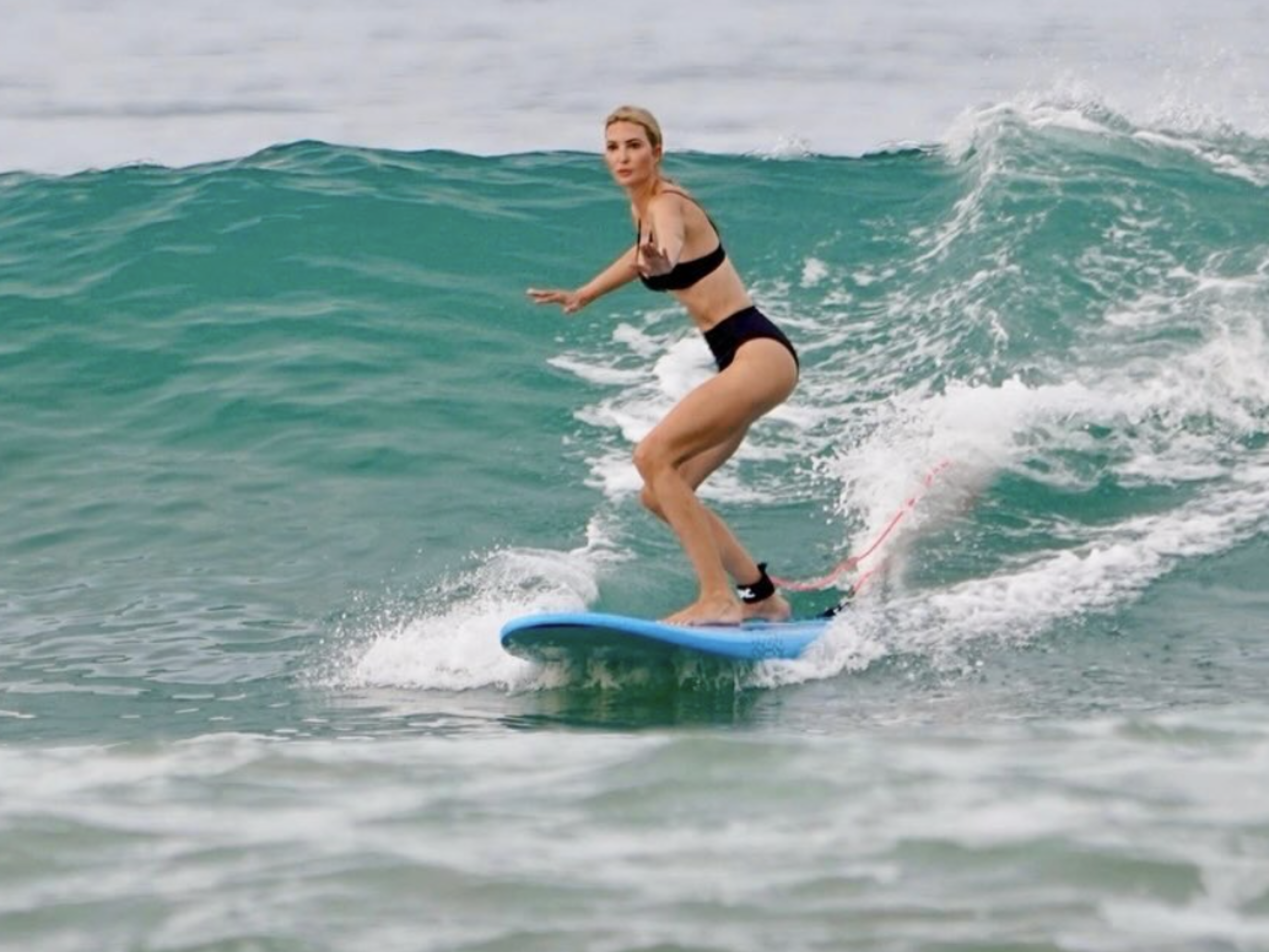 Ivanka Trump shares surfing photo amidst raging protests against immigration crackdown.