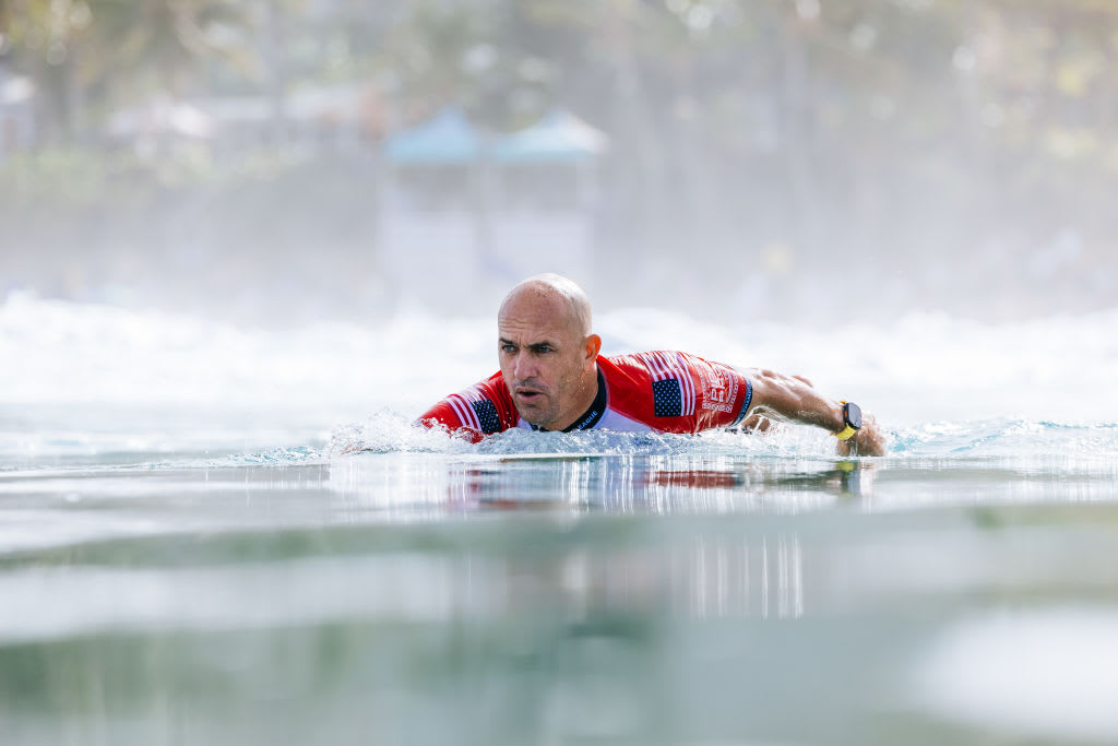 Kelly Slater at the 2025 Lexus Pipe Pro.