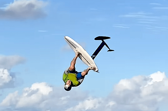 Hydrofoil Surfer Lands First-Ever Double Backflip (Watch) - Surfer