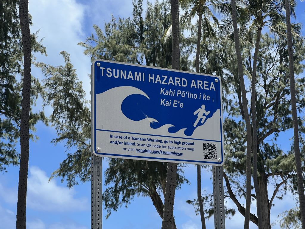 Tsunami hazard area hawaii