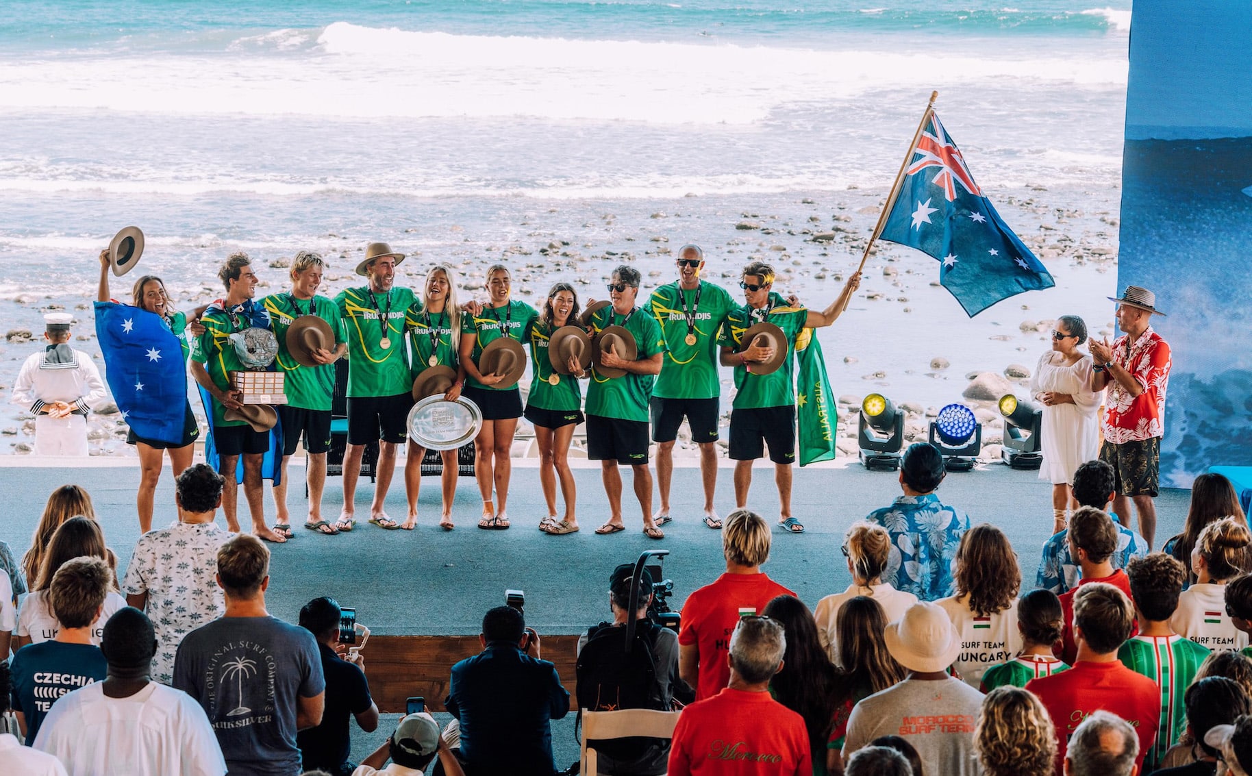 Team Australia wins the 2025 ISA World Surfing Games