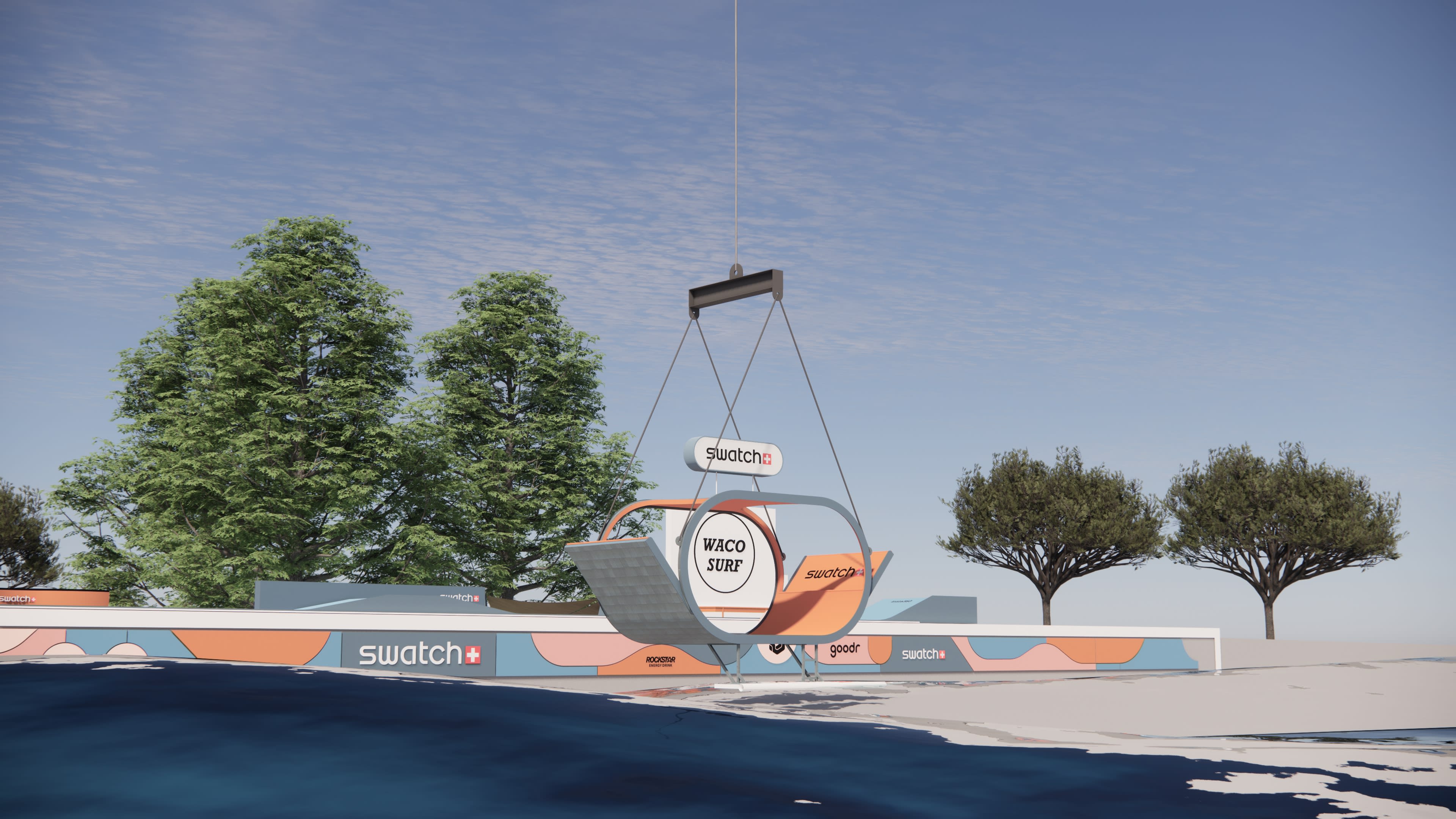 Swatch Nines Surf Unveils Ramps and Rails at Waco Wave Pool - Surfer