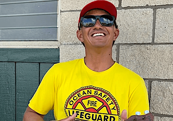 Chance Swanson, a "well-respected lifeguard," who was attacked by a tiger shark Wednesday while surfing Hanalei Bay.